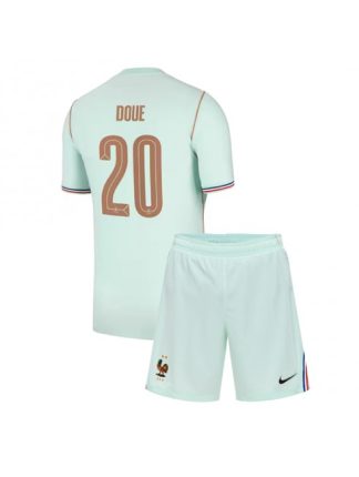 Otroški Nogometna dresi poceni Francija Desire Doue #20 Gostujoči SP 2026 kompleti