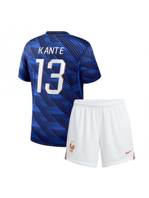 Otroški Nogometna dresi poceni Francija Kante #13 Domači SP 2026 kompleti Otroški Nogometna dresi poceni Francija Kante #13 Domači SP 2026 kompleti