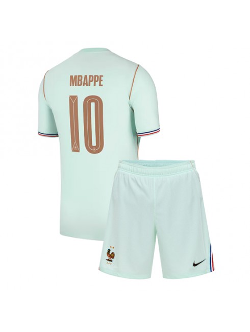 Otroški Nogometna dresi poceni Francija Kylian Mbappe #10 Gostujoči SP 2026 kompleti Otroški Nogometna dresi poceni Francija Kylian Mbappe #10 Gostujoči SP 2026 kompleti