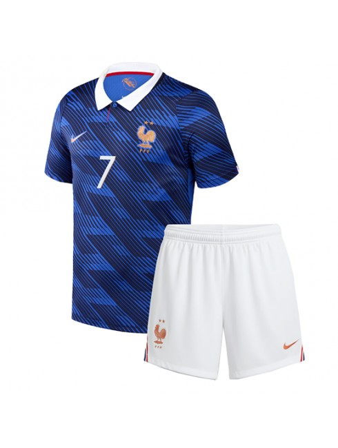 Otroški Nogometna dresi poceni Francija Ousmane Dembele #7 Domači SP 2026 kompleti 2 Otroški Nogometna dresi poceni Francija Ousmane Dembele #7 Domači SP 2026 kompleti 2