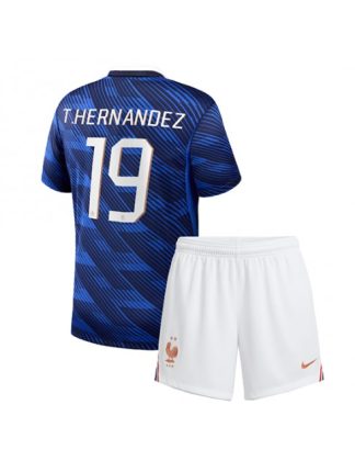 Otroški Nogometna dresi poceni Francija Theo Hernandez #19 Domači SP 2026 kompleti Otroški Nogometna dresi poceni Francija Theo Hernandez #19 Domači SP 2026 kompleti