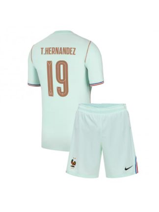 Otroški Nogometna dresi poceni Francija Theo Hernandez #19 Gostujoči SP 2026 kompleti Otroški Nogometna dresi poceni Francija Theo Hernandez #19 Gostujoči SP 2026 kompleti