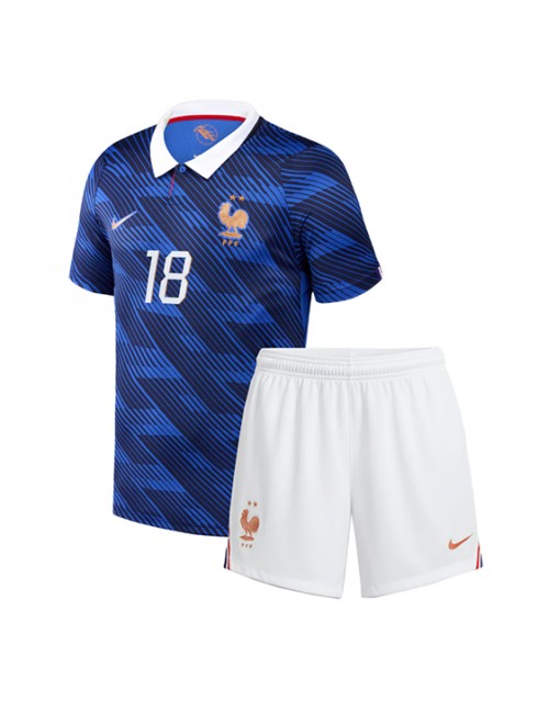 Otroški Nogometna dresi poceni Francija Warren Zaire-Emery #18 Domači SP 2026 kompleti 2 Otroški Nogometna dresi poceni Francija Warren Zaire-Emery #18 Domači SP 2026 kompleti 2