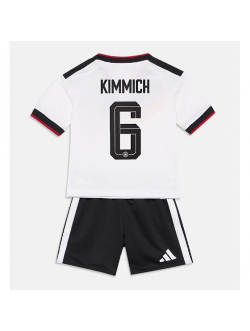Otroški Nogometna dresi poceni Nemčija Joshua Kimmich #6 Domači SP 2026 kompleti Otroški Nogometna dresi poceni Nemčija Joshua Kimmich #6 Domači SP 2026 kompleti
