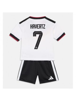 Otroški Nogometna dresi poceni Nemčija Kai Havertz #7 Gostujoči SP 2026 kompleti
