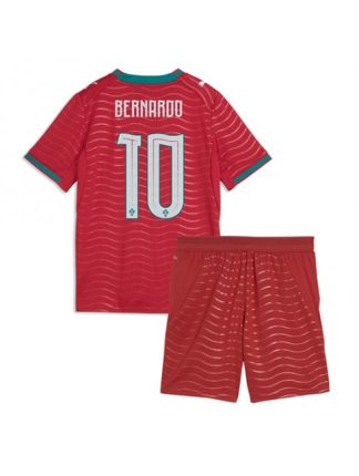 Otroški Nogometna dresi poceni Portugalska Bernardo Silva #10 Domači SP 2026 kompleti Otroški Nogometna dresi poceni Portugalska Bernardo Silva #10 Domači SP 2026 kompleti