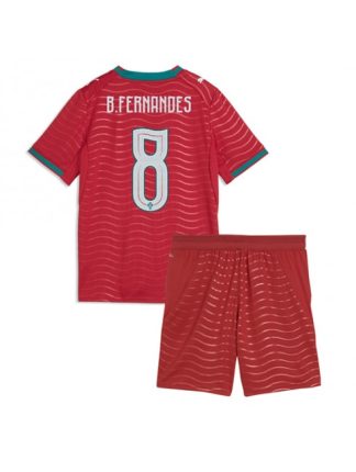 Otroški Nogometna dresi poceni Portugalska Bruno Fernandes #8 Domači SP 2026 kompleti Otroški Nogometna dresi poceni Portugalska Bruno Fernandes #8 Domači SP 2026 kompleti