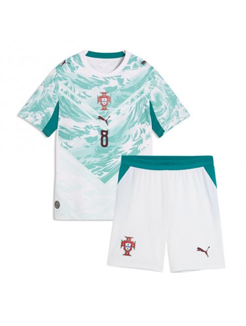 Otroški Nogometna dresi poceni Portugalska Bruno Fernandes #8 Gostujoči SP 2026 kompleti 2 Otroški Nogometna dresi poceni Portugalska Bruno Fernandes #8 Gostujoči SP 2026 kompleti 2