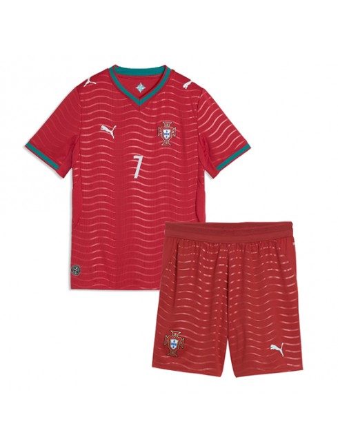 Otroški Nogometna dresi poceni Portugalska Cristiano Ronaldo #7 Domači SP 2026 kompleti 2 Otroški Nogometna dresi poceni Portugalska Cristiano Ronaldo #7 Domači SP 2026 kompleti 2