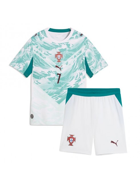 Otroški Nogometna dresi poceni Portugalska Cristiano Ronaldo #7 Gostujoči SP 2026 kompleti 2 Otroški Nogometna dresi poceni Portugalska Cristiano Ronaldo #7 Gostujoči SP 2026 kompleti 2