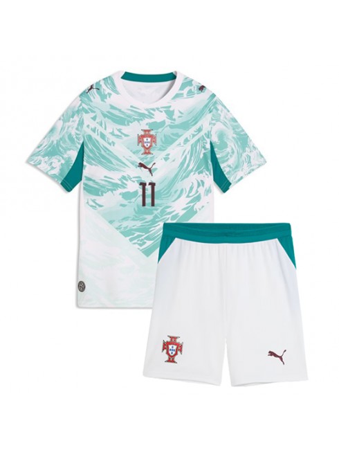 Otroški Nogometna dresi poceni Portugalska Joao Felix #11 Gostujoči SP 2026 kompleti 2 Otroški Nogometna dresi poceni Portugalska Joao Felix #11 Gostujoči SP 2026 kompleti 2