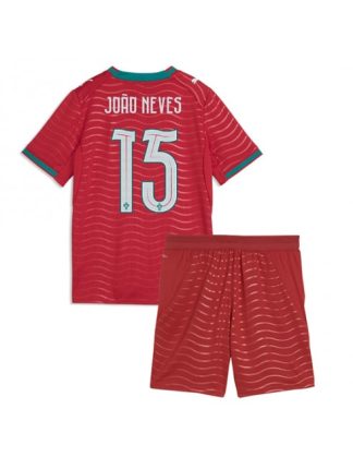 Otroški Nogometna dresi poceni Portugalska Joao Neves #15 Domači SP 2026 kompleti Otroški Nogometna dresi poceni Portugalska Joao Neves #15 Domači SP 2026 kompleti