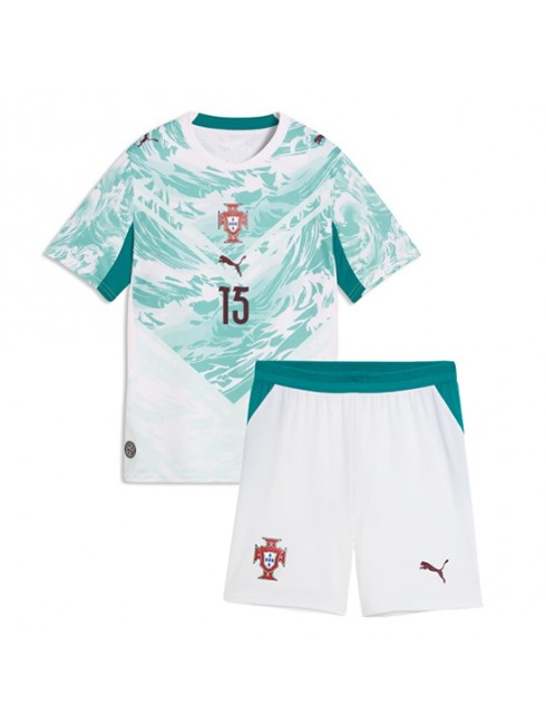 Otroški Nogometna dresi poceni Portugalska Joao Neves #15 Gostujoči SP 2026 kompleti 2 Otroški Nogometna dresi poceni Portugalska Joao Neves #15 Gostujoči SP 2026 kompleti 2