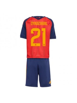 Otroški Nogometna dresi poceni Španija Mikel Oyarzabal #21 Domači SP 2026 kompleti Otroški Nogometna dresi poceni Španija Mikel Oyarzabal #21 Domači SP 2026 kompleti
