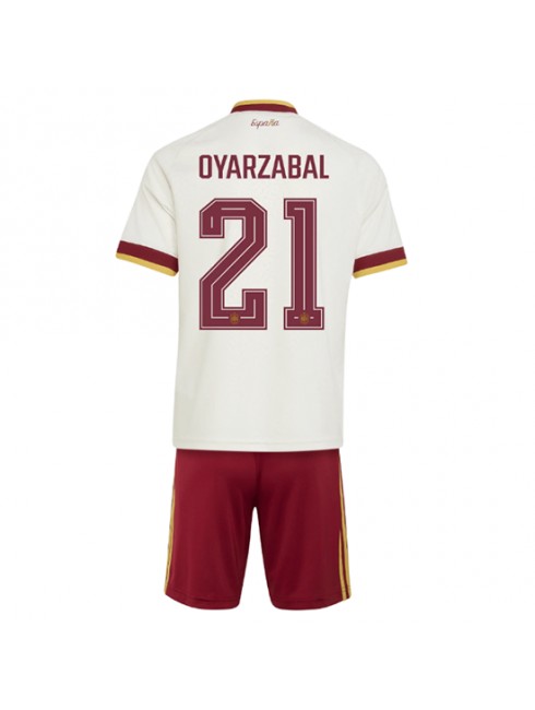 Otroški Nogometna dresi poceni Španija Mikel Oyarzabal #21 Gostujoči SP 2026 kompleti Otroški Nogometna dresi poceni Španija Mikel Oyarzabal #21 Gostujoči SP 2026 kompleti
