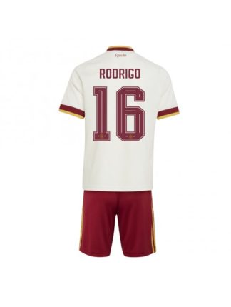 Otroški Nogometna dresi poceni Španija Rodri Hernandez #16 Gostujoči SP 2026 kompleti Otroški Nogometna dresi poceni Španija Rodri Hernandez #16 Gostujoči SP 2026 kompleti