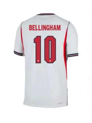 Moški Nogometna dresi poceni Anglija Jude Bellingham #10 Domači SP 2026 Kratek rokav Moški Nogometna dresi poceni Anglija Jude Bellingham #10 Domači SP 2026 Kratek rokav