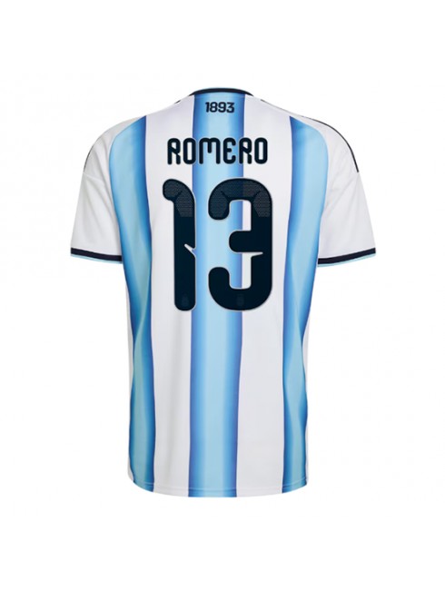 Moški Nogometna dresi poceni Argentina Cristian Romero #13 Domači SP 2026 Kratek rokav Moški Nogometna dresi poceni Argentina Cristian Romero #13 Domači SP 2026 Kratek rokav