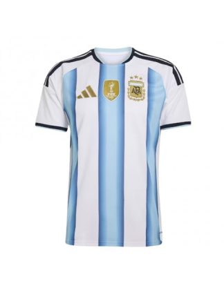 Moški Nogometna dresi poceni Argentina Domači SP 2026 Kratek rokav Moški Nogometna dresi poceni Argentina Domači SP 2026 Kratek rokav
