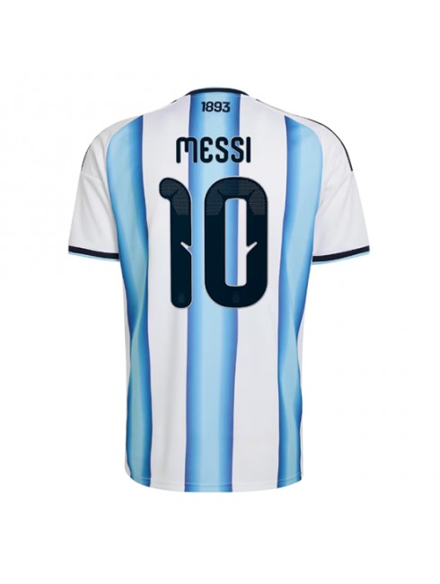 Moški Nogometna dresi poceni Argentina Lionel Messi #10 Domači SP 2026 Kratek rokav Moški Nogometna dresi poceni Argentina Lionel Messi #10 Domači SP 2026 Kratek rokav