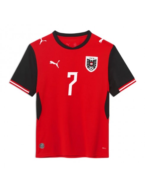Moški Nogometna dresi poceni Avstrija Marko Arnautovic #7 Domači SP 2026 Kratek rokav 2 Moški Nogometna dresi poceni Avstrija Marko Arnautovic #7 Domači SP 2026 Kratek rokav 2