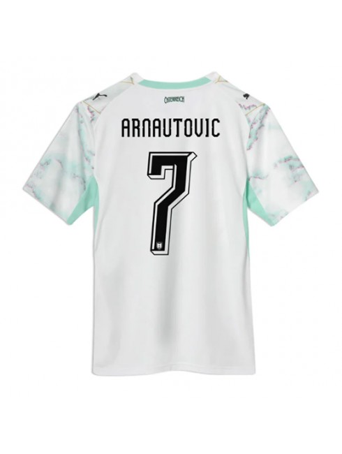 Moški Nogometna dresi poceni Avstrija Marko Arnautovic #7 Gostujoči SP 2026 Kratek rokav Moški Nogometna dresi poceni Avstrija Marko Arnautovic #7 Gostujoči SP 2026 Kratek rokav