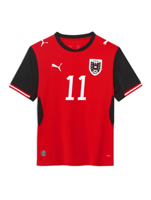 Moški Nogometna dresi poceni Avstrija Michael Gregoritsch #11 Domači SP 2026 Kratek rokav 2 Moški Nogometna dresi poceni Avstrija Michael Gregoritsch #11 Domači SP 2026 Kratek rokav 2