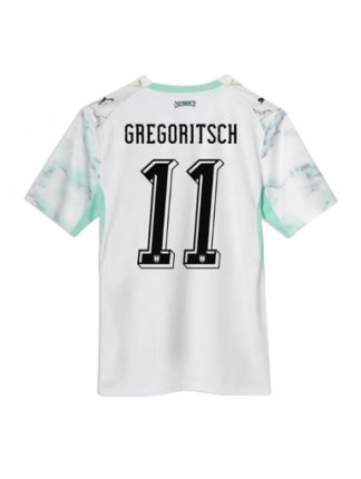 Moški Nogometna dresi poceni Avstrija Michael Gregoritsch #11 Gostujoči SP 2026 Kratek rokav Moški Nogometna dresi poceni Avstrija Michael Gregoritsch #11 Gostujoči SP 2026 Kratek rokav