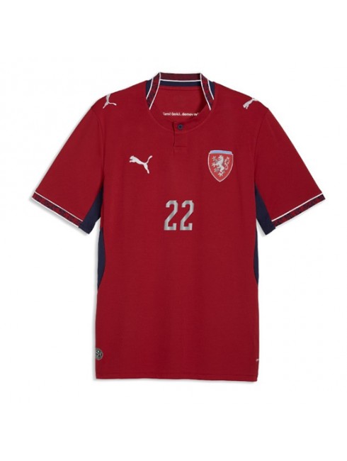 Moški Nogometna dresi poceni Češka Tomas Soucek #22 Domači SP 2026 Kratek rokav 2 Moški Nogometna dresi poceni Češka Tomas Soucek #22 Domači SP 2026 Kratek rokav 2