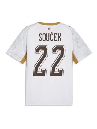 Moški Nogometna dresi poceni Češka Tomas Soucek #22 Gostujoči SP 2026 Kratek rokav Moški Nogometna dresi poceni Češka Tomas Soucek #22 Gostujoči SP 2026 Kratek rokav