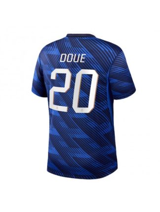 Moški Nogometna dresi poceni Francija Desire Doue #20 Domači SP 2026 Kratek rokav Moški Nogometna dresi poceni Francija Desire Doue #20 Domači SP 2026 Kratek rokav