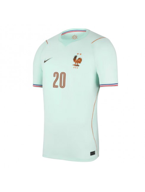 Moški Nogometna dresi poceni Francija Desire Doue #20 Gostujoči SP 2026 Kratek rokav 2 Moški Nogometna dresi poceni Francija Desire Doue #20 Gostujoči SP 2026 Kratek rokav 2