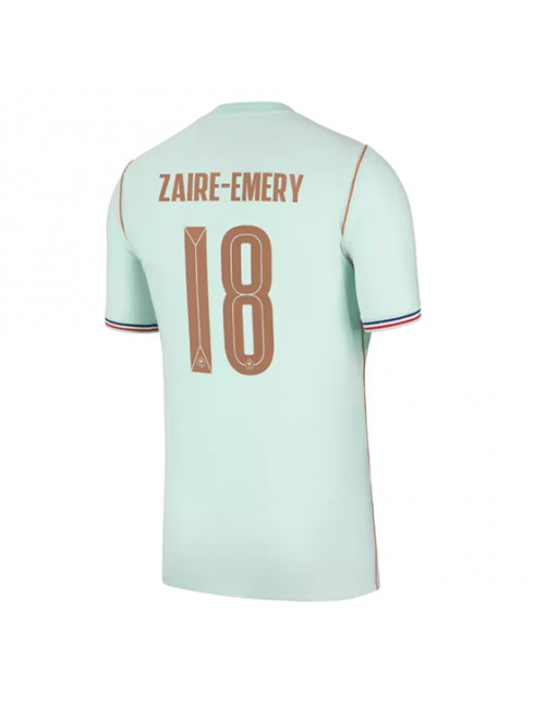 Moški Nogometna dresi poceni Francija Warren Zaire-Emery #18 Gostujoči SP 2026 Kratek rokav Moški Nogometna dresi poceni Francija Warren Zaire-Emery #18 Gostujoči SP 2026 Kratek rokav