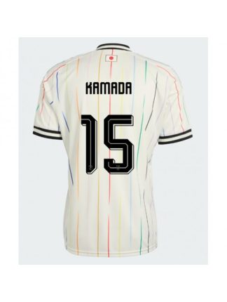 Moški Nogometna dresi poceni Japonska Daichi Kamada #15 Gostujoči SP 2026 Kratek rokav Moški Nogometna dresi poceni Japonska Daichi Kamada #15 Gostujoči SP 2026 Kratek rokav