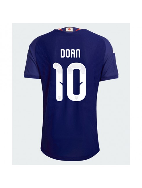 Moški Nogometna dresi poceni Japonska Ritsu Doan #10 Domači SP 2026 Kratek rokav Moški Nogometna dresi poceni Japonska Ritsu Doan #10 Domači SP 2026 Kratek rokav