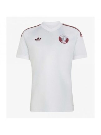 Moški Nogometna dresi poceni Katar Gostujoči SP 2026 Kratek rokav Moški Nogometna dresi poceni Katar Gostujoči SP 2026 Kratek rokav