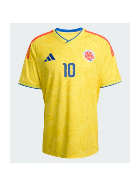 Moški Nogometna dresi poceni Kolumbija James Rodriguez #10 Domači SP 2026 Kratek rokav 2 Moški Nogometna dresi poceni Kolumbija James Rodriguez #10 Domači SP 2026 Kratek rokav 2