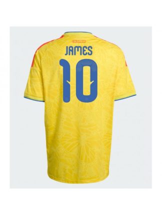 Moški Nogometna dresi poceni Kolumbija James Rodriguez #10 Domači SP 2026 Kratek rokav Moški Nogometna dresi poceni Kolumbija James Rodriguez #10 Domači SP 2026 Kratek rokav