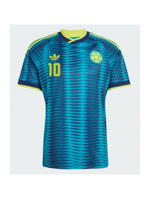 Moški Nogometna dresi poceni Kolumbija James Rodriguez #10 Gostujoči SP 2026 Kratek rokav 2 Moški Nogometna dresi poceni Kolumbija James Rodriguez #10 Gostujoči SP 2026 Kratek rokav 2