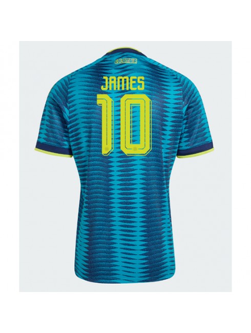 Moški Nogometna dresi poceni Kolumbija James Rodriguez #10 Gostujoči SP 2026 Kratek rokav Moški Nogometna dresi poceni Kolumbija James Rodriguez #10 Gostujoči SP 2026 Kratek rokav