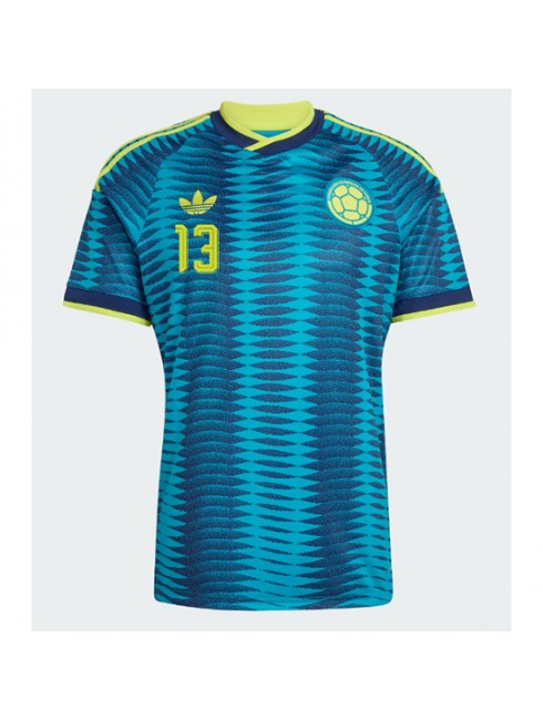 Moški Nogometna dresi poceni Kolumbija Yerry Mina #13 Gostujoči SP 2026 Kratek rokav 2 Moški Nogometna dresi poceni Kolumbija Yerry Mina #13 Gostujoči SP 2026 Kratek rokav 2