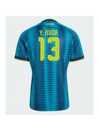 Moški Nogometna dresi poceni Kolumbija Yerry Mina #13 Gostujoči SP 2026 Kratek rokav Moški Nogometna dresi poceni Kolumbija Yerry Mina #13 Gostujoči SP 2026 Kratek rokav