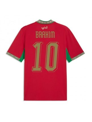 Moški Nogometna dresi poceni Maroko Brahim Diaz #10 Domači SP 2026 Kratek rokav