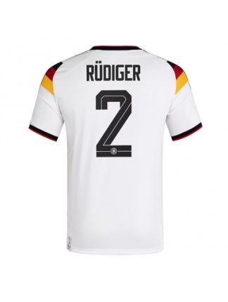 Moški Nogometna dresi poceni Nemčija Antonio Rudiger #2 Domači SP 2026 Kratek rokav Moški Nogometna dresi poceni Nemčija Antonio Rudiger #2 Domači SP 2026 Kratek rokav