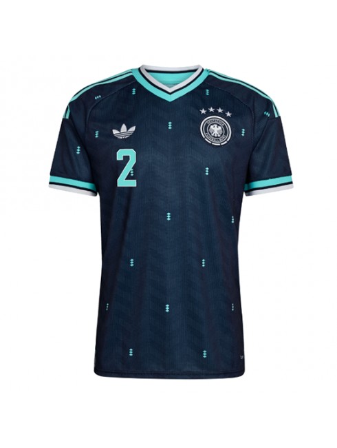Moški Nogometna dresi poceni Nemčija Antonio Rudiger #2 Gostujoči SP 2026 Kratek rokav 2 Moški Nogometna dresi poceni Nemčija Antonio Rudiger #2 Gostujoči SP 2026 Kratek rokav 2