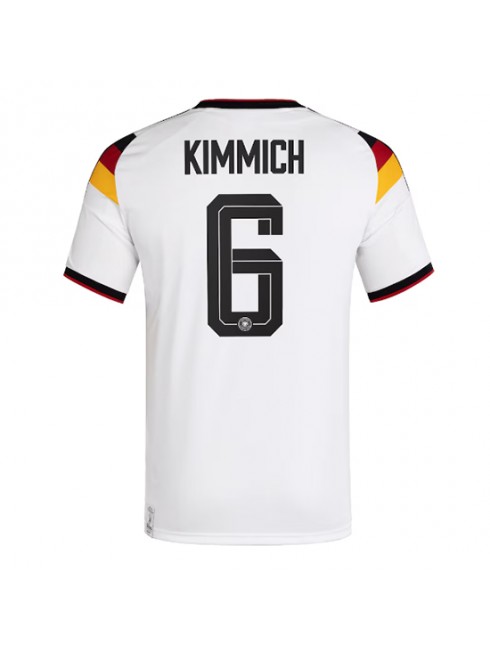 Moški Nogometna dresi poceni Nemčija Joshua Kimmich #6 Domači SP 2026 Kratek rokav Moški Nogometna dresi poceni Nemčija Joshua Kimmich #6 Domači SP 2026 Kratek rokav