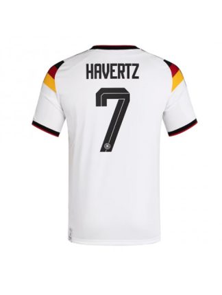 Moški Nogometna dresi poceni Nemčija Kai Havertz #7 Gostujoči SP 2026 Kratek rokav