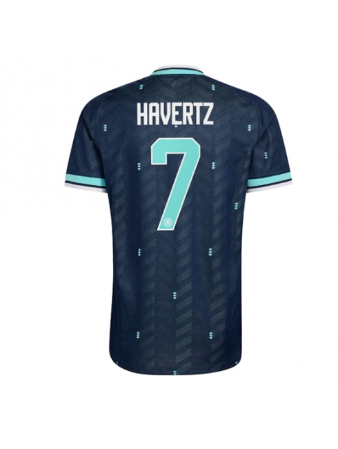 Moški Nogometna dresi poceni Nemčija Kai Havertz #7 Gostujoči SP 2026 Kratek rokav Moški Nogometna dresi poceni Nemčija Kai Havertz #7 Gostujoči SP 2026 Kratek rokav