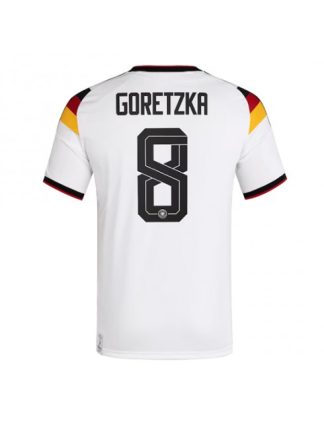 Moški Nogometna dresi poceni Nemčija Leon Goretzka #8 Domači SP 2026 Kratek rokav Moški Nogometna dresi poceni Nemčija Leon Goretzka #8 Domači SP 2026 Kratek rokav