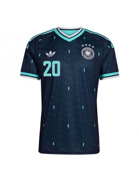 Moški Nogometna dresi poceni Nemčija Serge Gnabry #20 Gostujoči SP 2026 Kratek rokav 2 Moški Nogometna dresi poceni Nemčija Serge Gnabry #20 Gostujoči SP 2026 Kratek rokav 2